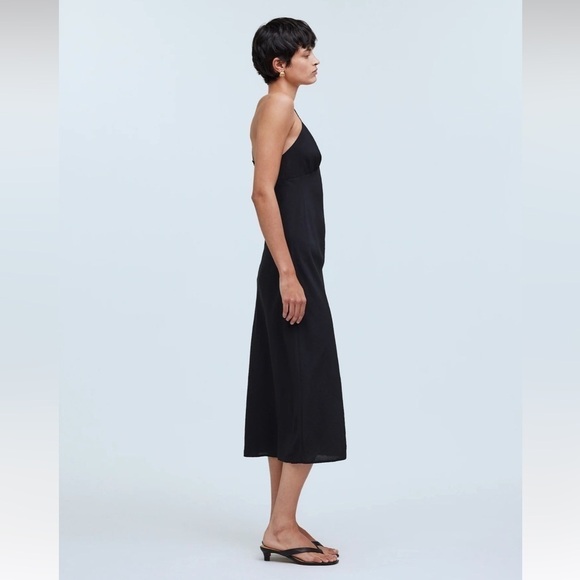 NWT Madewell The Layton Midi Slip Dress True Black Size 0 - Picture 10 of 16